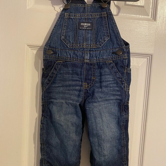 Fleece Lined Oshkosh B’Gosh Denim Overalls - Picture 2 of 8